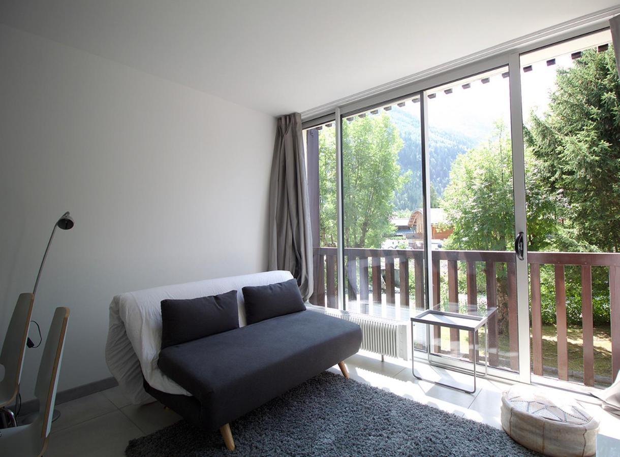 Studio Lumineux Avec Vue Sur Le Massif Du Mont-Blanc Chamonix Exterior foto